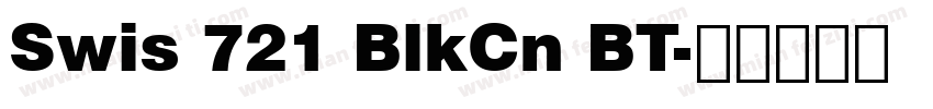 Swis 721 BlkCn BT字体转换